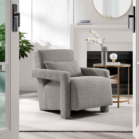 Mirage Boucle Upholstered Armchair Modway Model: eei-6475