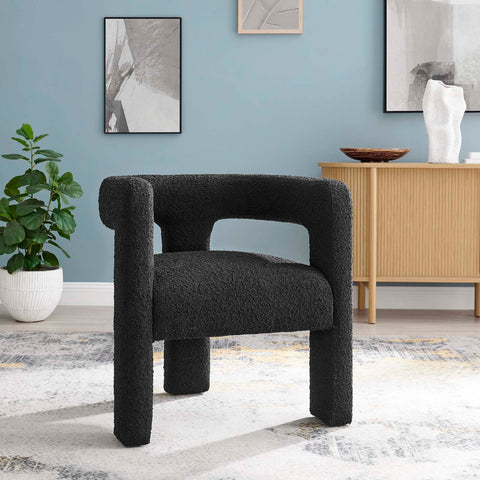 Kayla Boucle Upholstered Armchair Modway Model: eei-6479