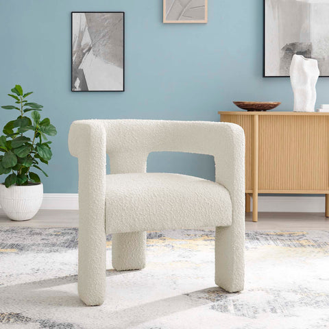 Kayla Boucle Upholstered Armchair Modway Model: eei-6479