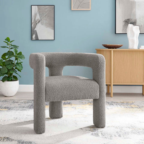 Kayla Boucle Upholstered Armchair Modway Model: eei-6479