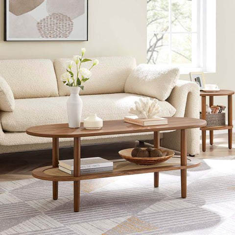 Torus Oval Coffee Table Modway Model: eei-6526