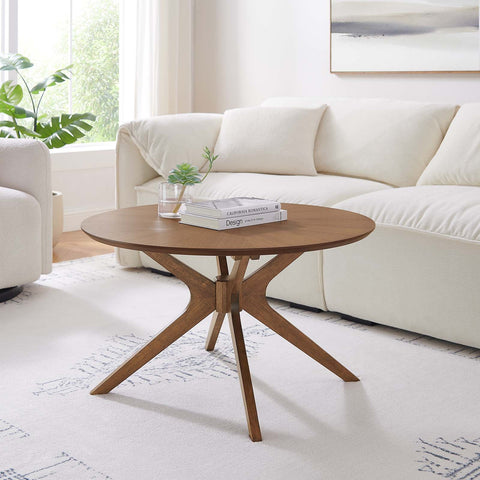 Crossroads Round Wood Coffee Table Modway Model: eei-6557