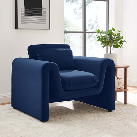 Waverly Performance Velvet Armchair Modway Model: eei-6576