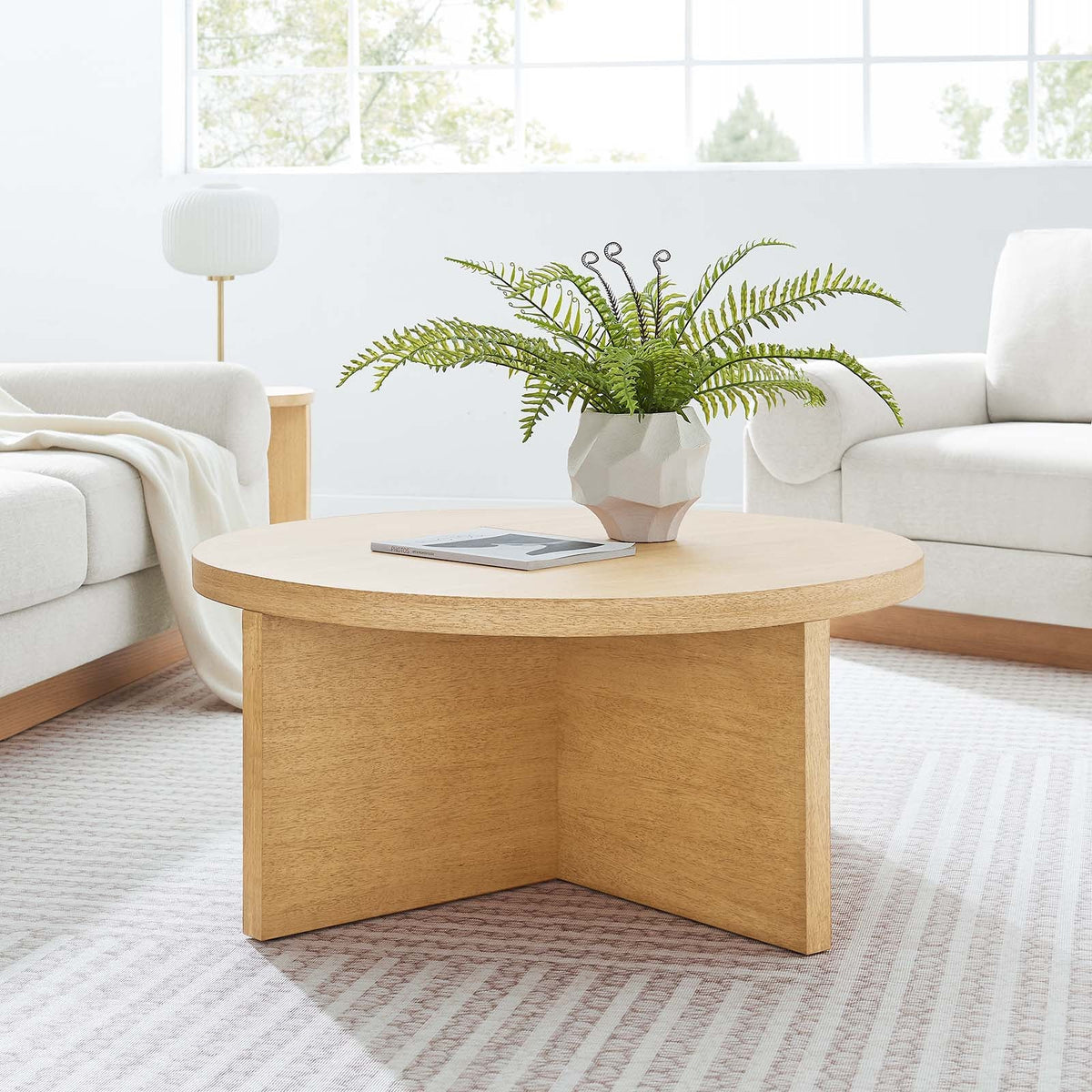 Silas Round Wood Coffee Table Modway Model: eei-6580