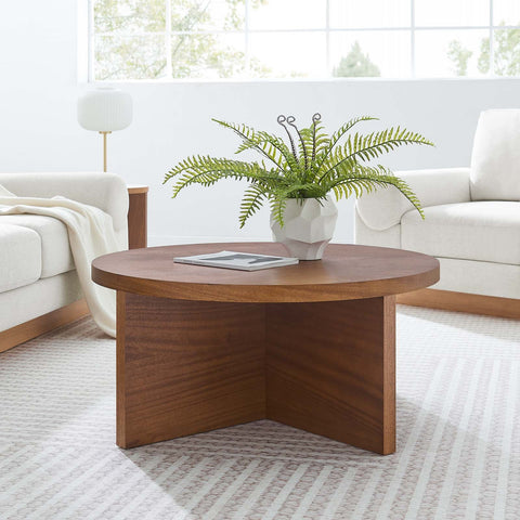 Silas Round Wood Coffee Table Modway Model: eei-6580