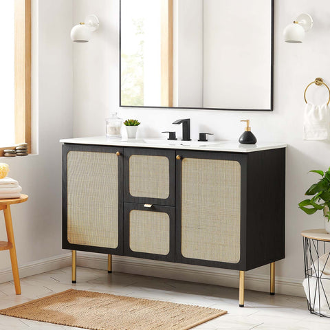 Chaucer 48" Bathroom Vanity Cabinet (Sink Basin Not Included) Modway Model: eei-6604