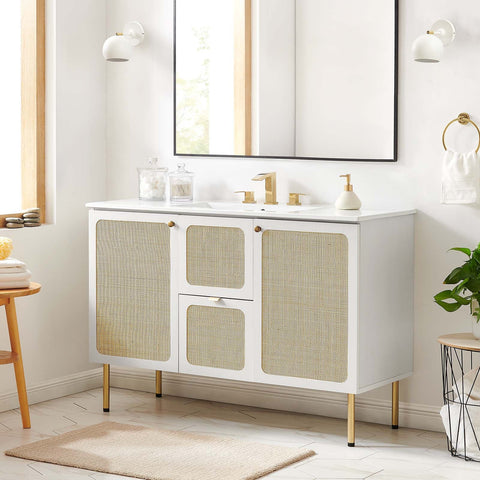 Chaucer 48" Bathroom Vanity Cabinet (Sink Basin Not Included) Modway Model: eei-6604