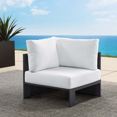 Tahoe Outdoor Patio Powder-Coated Aluminum Modular Corner Chair Modway Model: eei-6631