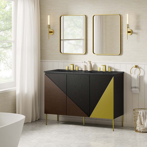 Alchemist 48" Double Sink Bathroom Vanity Modway Model: eei-6667