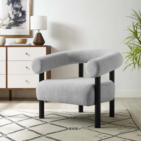 Sable Upholstered Fabric Armchair Modway Model: eei-6689
