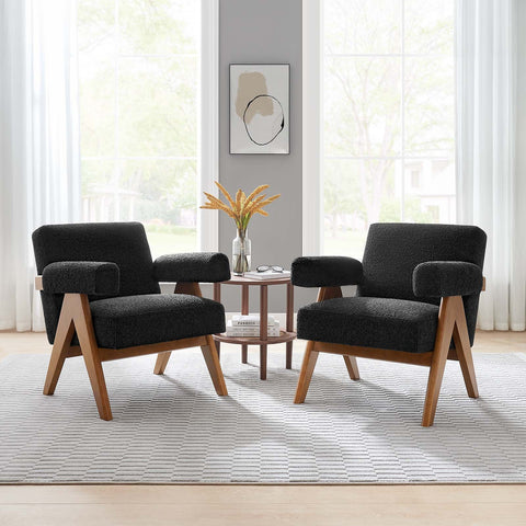 Lyra Boucle Fabric Armchair - Set of 2 Modway Model: eei-6703
