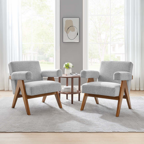 Lyra Fabric Armchair - Set of 2 Modway Model: eei-6704