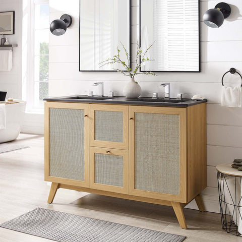 Soma 48” Double Sink Bathroom Vanity Modway Model: eei-6722