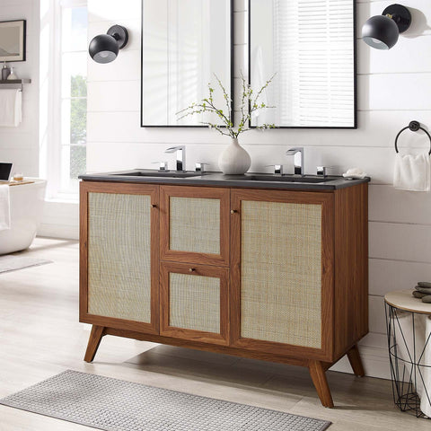 Soma 48” Double Sink Bathroom Vanity Modway Model: eei-6722