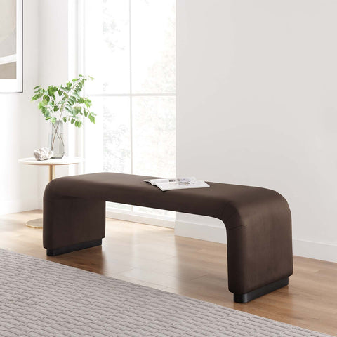 Koda Performance Velvet Waterfall Long Bench Modway Model: eei-6734