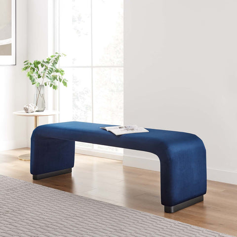 Koda Performance Velvet Waterfall Long Bench Modway Model: eei-6734