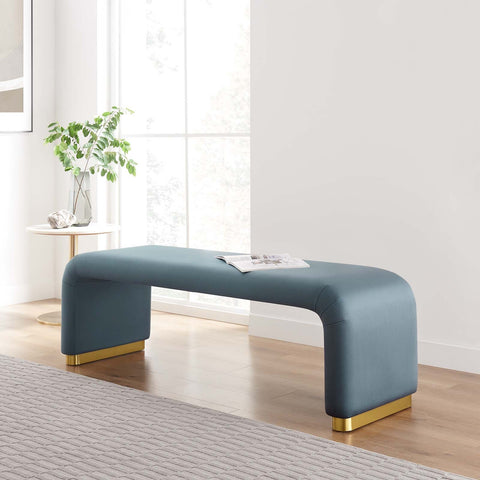 Koda Performance Velvet Waterfall Long Bench Modway Model: eei-6734