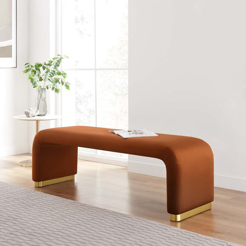 Koda Performance Velvet Waterfall Long Bench Modway Model: eei-6734