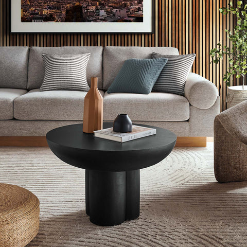 Caspian Round Concrete Coffee Table Modway Model: eei-6760