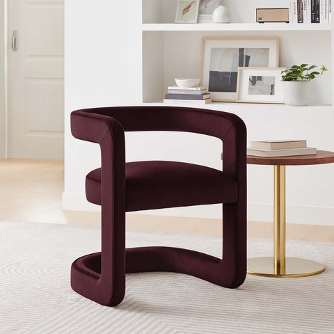 Winslow Performance Velvet Barrel Accent Chair Modway Model: eei-6778