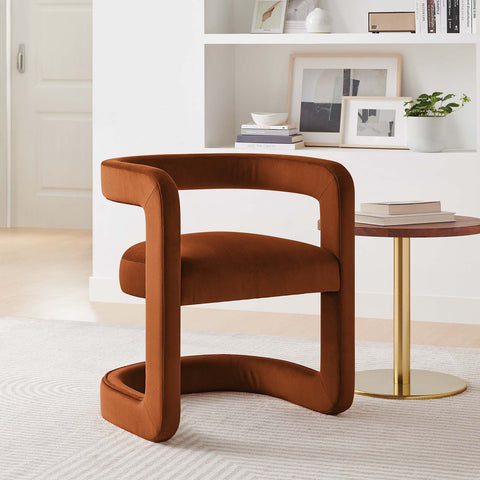 Winslow Performance Velvet Barrel Accent Chair Modway Model: eei-6778