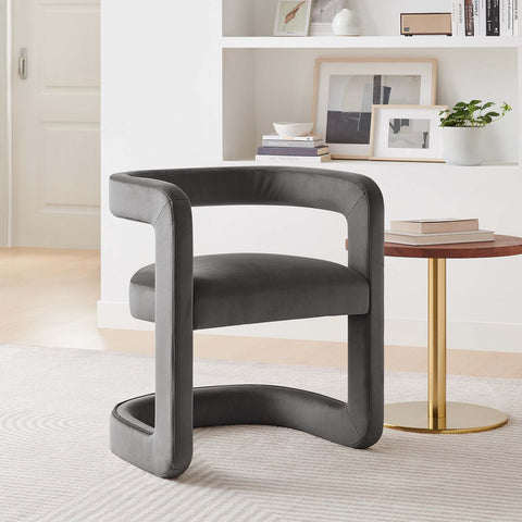 Winslow Performance Velvet Barrel Accent Chair Modway Model: eei-6778