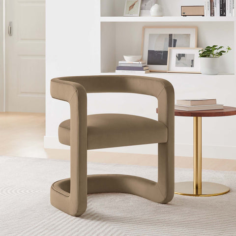 Winslow Performance Velvet Barrel Accent Chair Modway Model: eei-6778