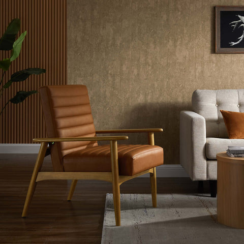 Jensen Vegan Leather Accent Chair Modway Model: eei-6779
