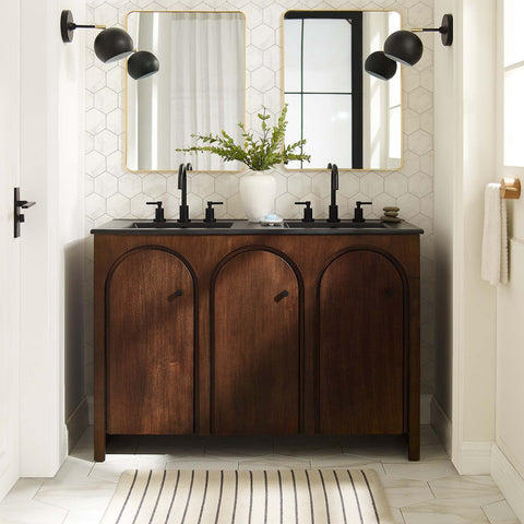 Appia 48" Double Sink Bathroom Vanity Modway Model: eei-6793