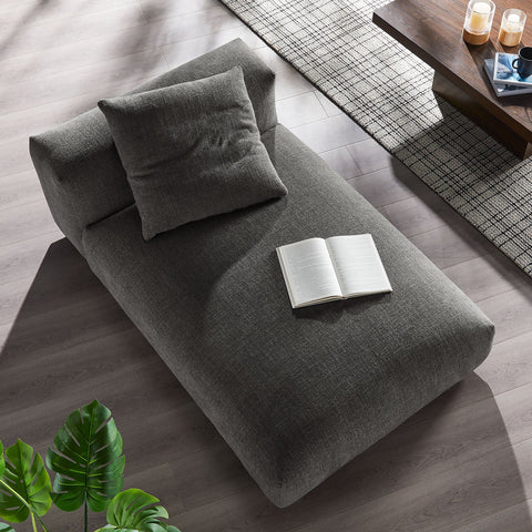 Solace Modular Upholstered Fabric Armless Chaise Lounge Modway Model: eei-6887
