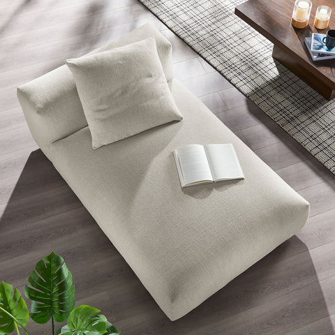Solace Modular Upholstered Fabric Armless Chaise Lounge Modway Model: eei-6887