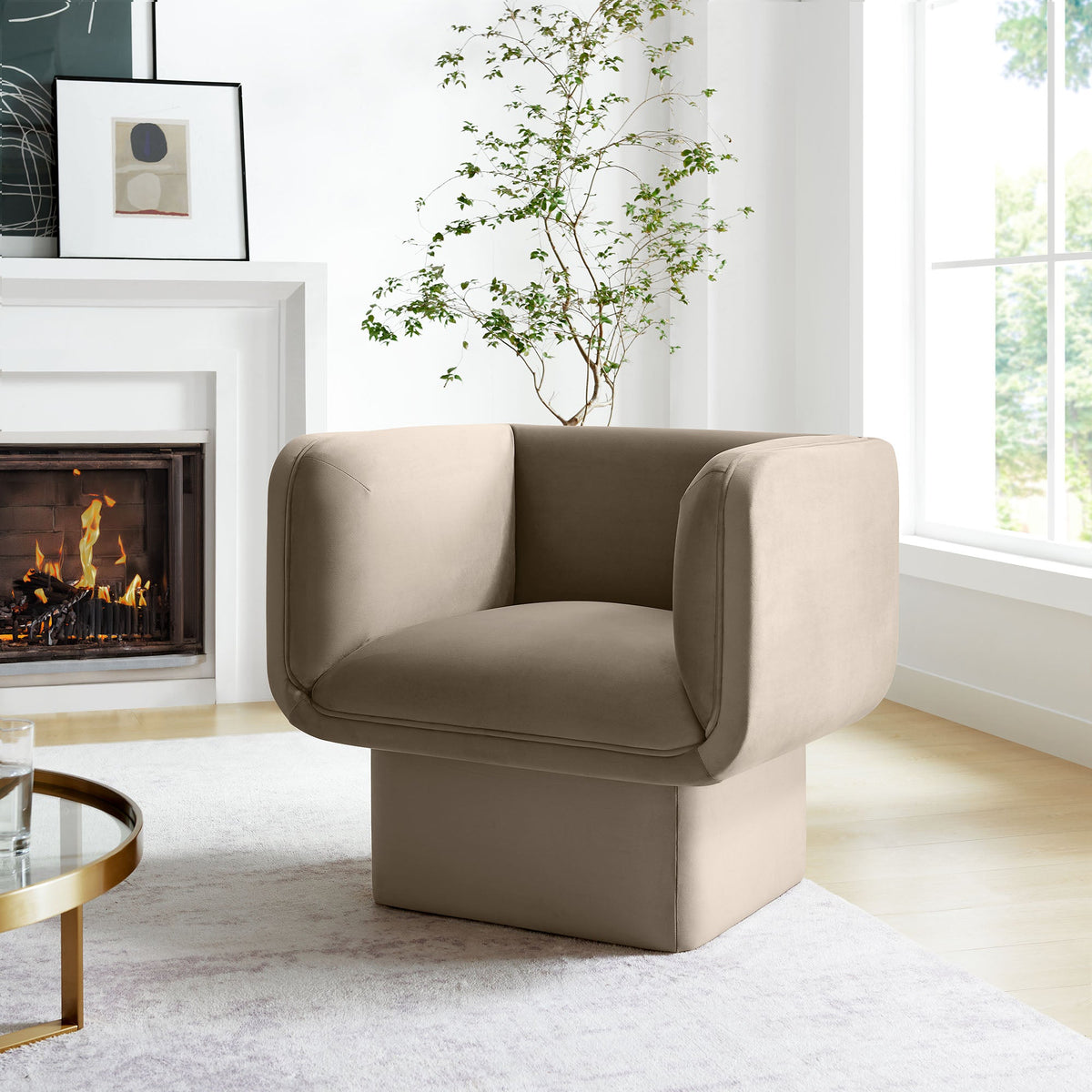 Tate Performance Velvet Accent Chair Modway Model: eei-6995