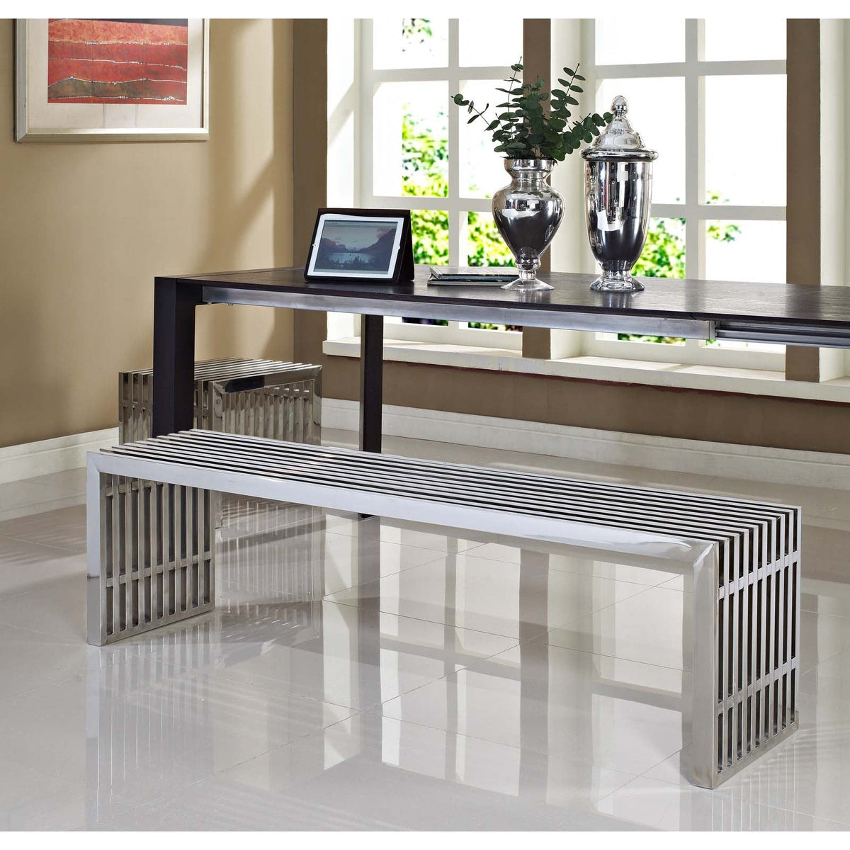 Gridiron Benches Set of 2 Modway Model: eei-868