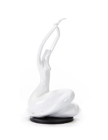 Sz0425 Modern White Lass Sculpture Model VGTHSZ0425-WHT