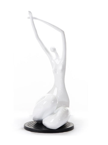 Sz0425 Modern White Lass Sculpture Model VGTHSZ0425-WHT