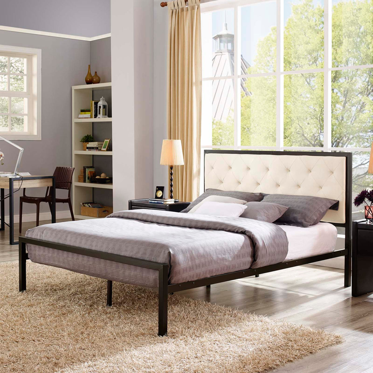 Mia Fabric Bed Modway Model: mod-5182