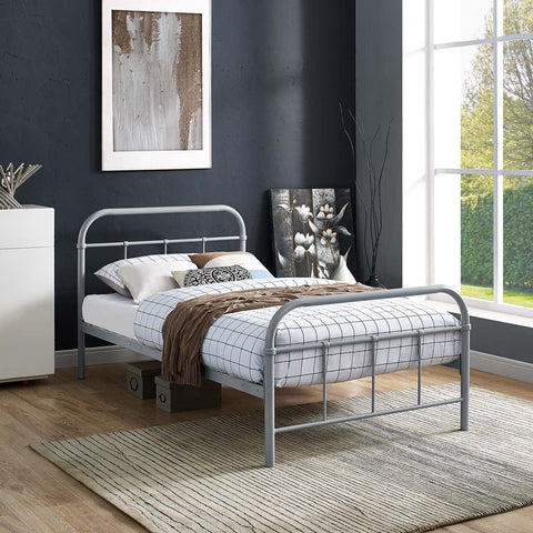 Maisie Stainless Steel Bed Frame Modway Model: mod-5531