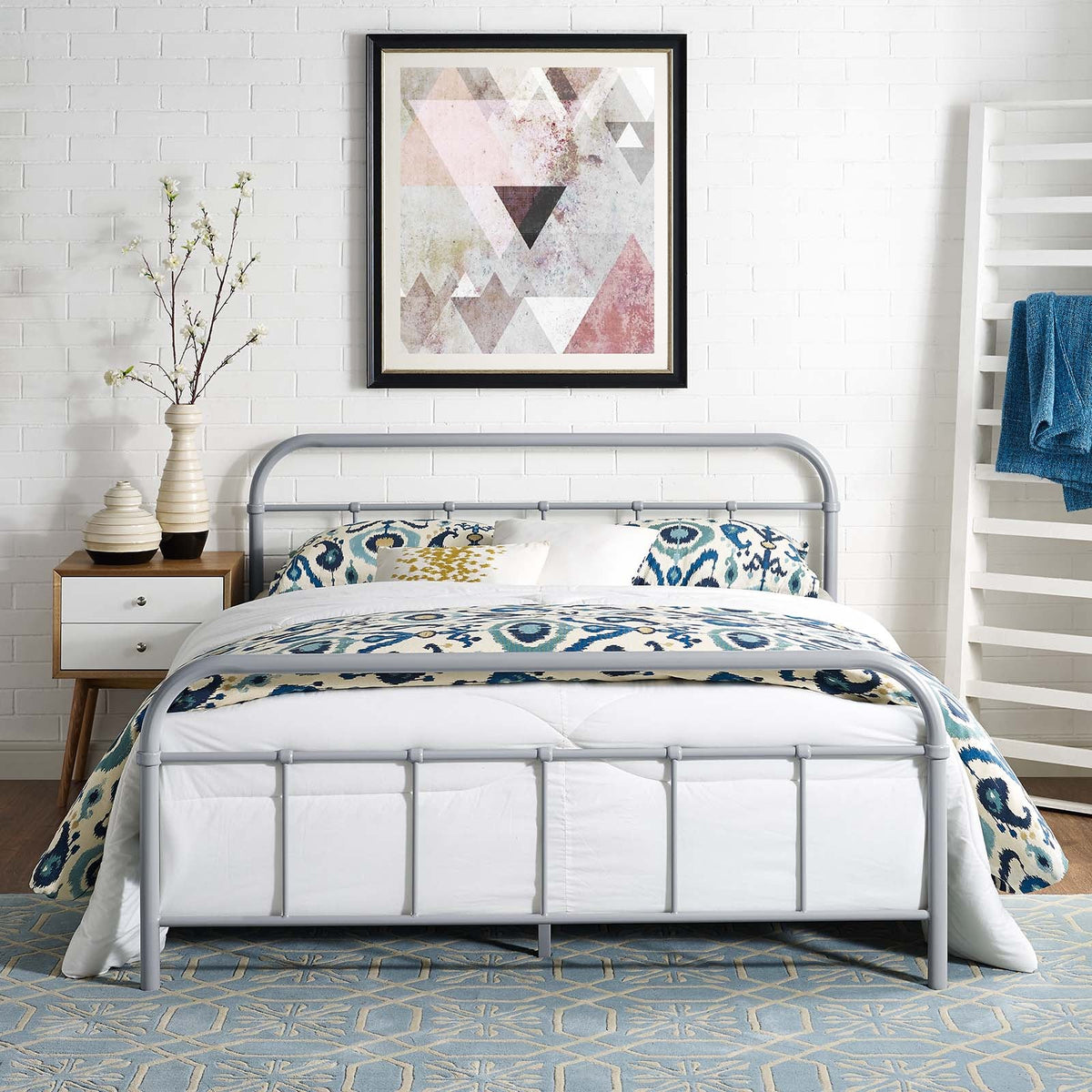 Maisie Stainless Steel Bed Frame Modway Model: mod-5533