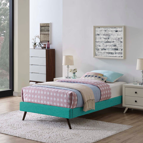 Loryn Fabric Bed Frame with Round Splayed Legs Modway Model: mod-5887