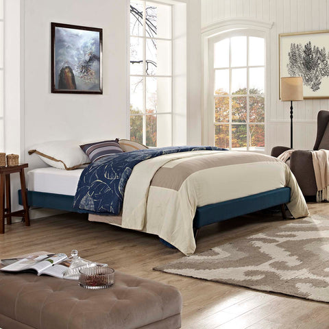 Loryn Fabric Bed Frame with Round Splayed Legs Modway Model: mod-5891