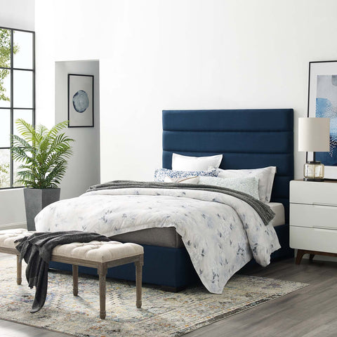 Genevieve Upholstered Fabric Platform Bed Modway Model: mod-6049