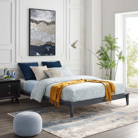 Lodge Wood Platform Bed Frame Modway Model: mod-6055