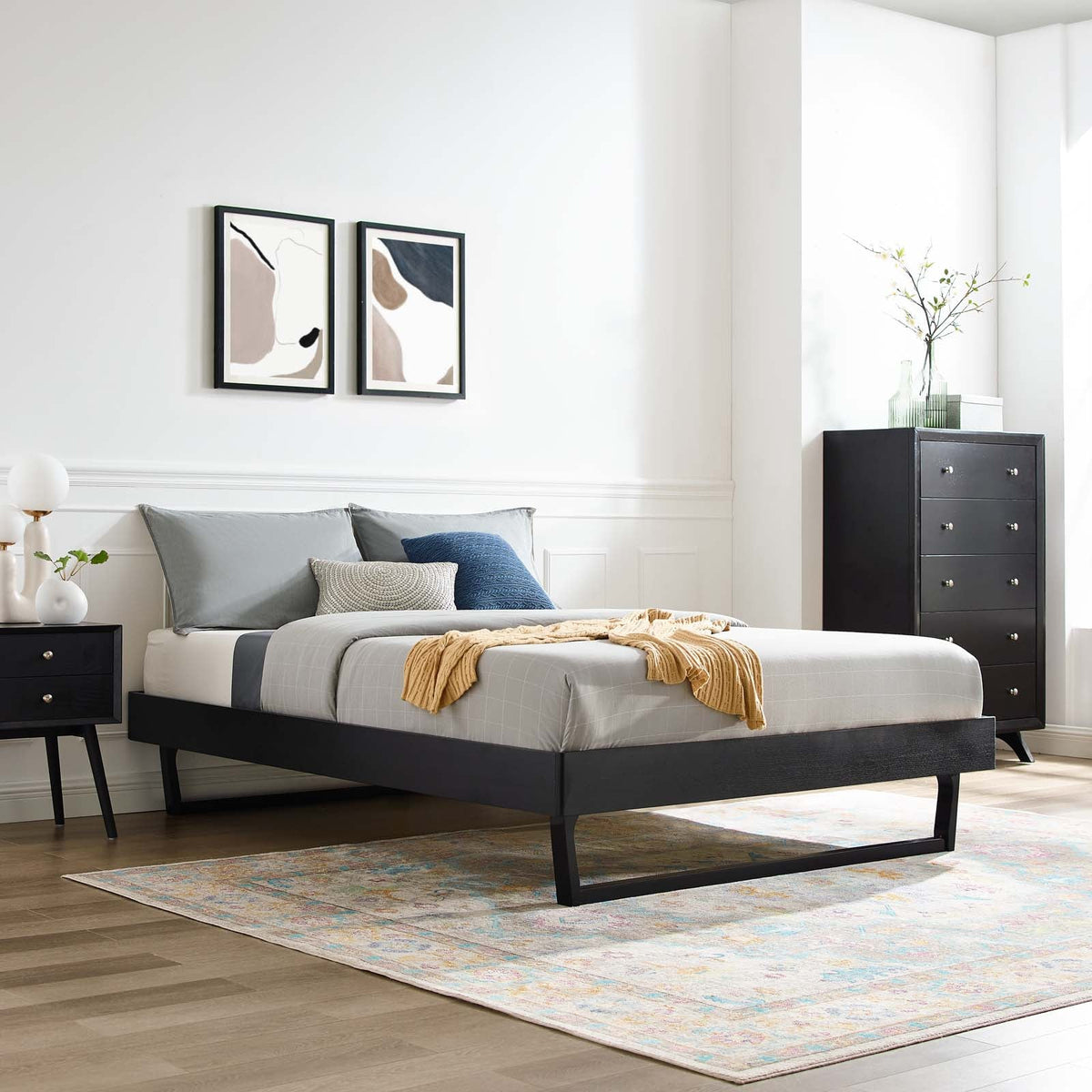 Billie Wood Platform Bed Frame Modway Model: mod-6213
