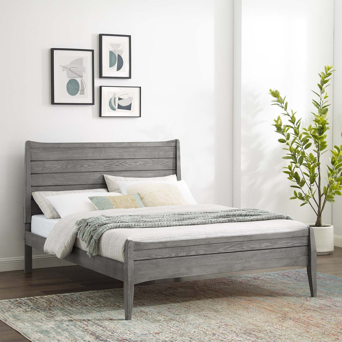 Georgia Wood Platform Bed Modway Model: mod-6239