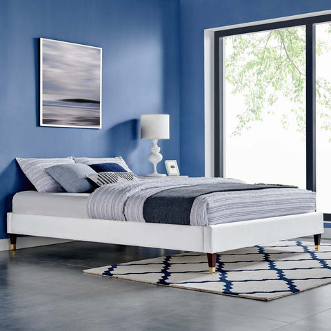 Harlow Performance Velvet Platform Bed Frame Modway Model: mod-6269