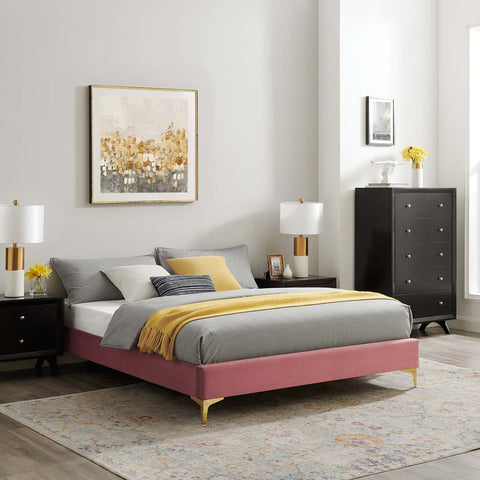 Sutton Performance Velvet Bed Frame Modway Model: mod-6275