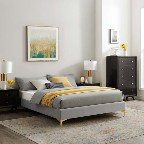 Sutton Performance Velvet Bed Frame Modway Model: mod-6305