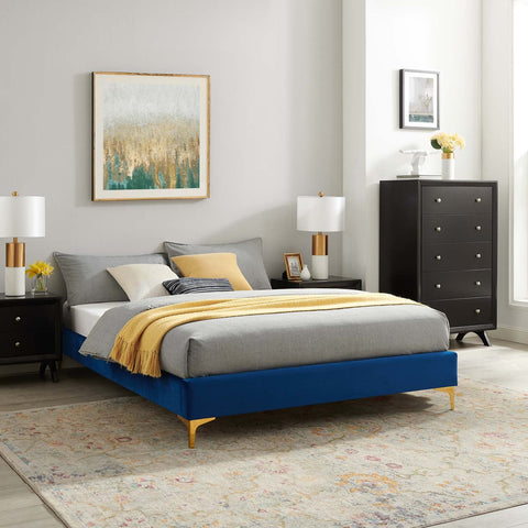 Sutton Performance Velvet Bed Frame Modway Model: mod-6305