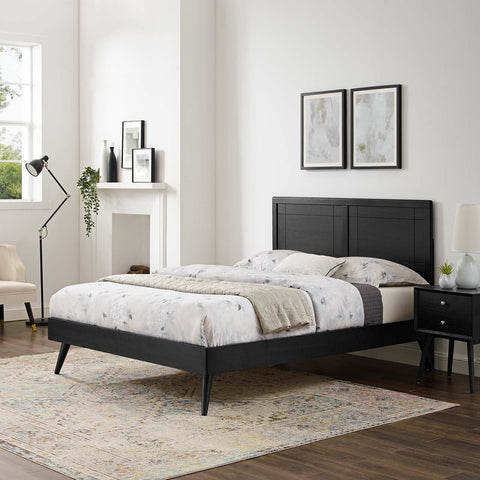 Marlee Wood Platform Bed With Splayed Legs Modway Model: mod-6628