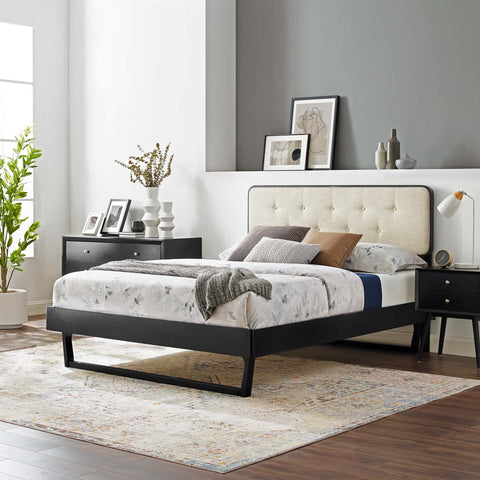 Bridgette Wood Platform Bed With Angular Frame Modway Model: mod-6643
